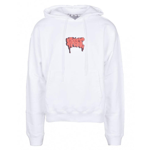 Off White Mens Hoodie OMBB037R21FLE0060125 White